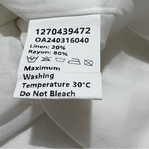 NWT Commense Linen Blends Work Belted Shorts Set White - Picture 5 of 15